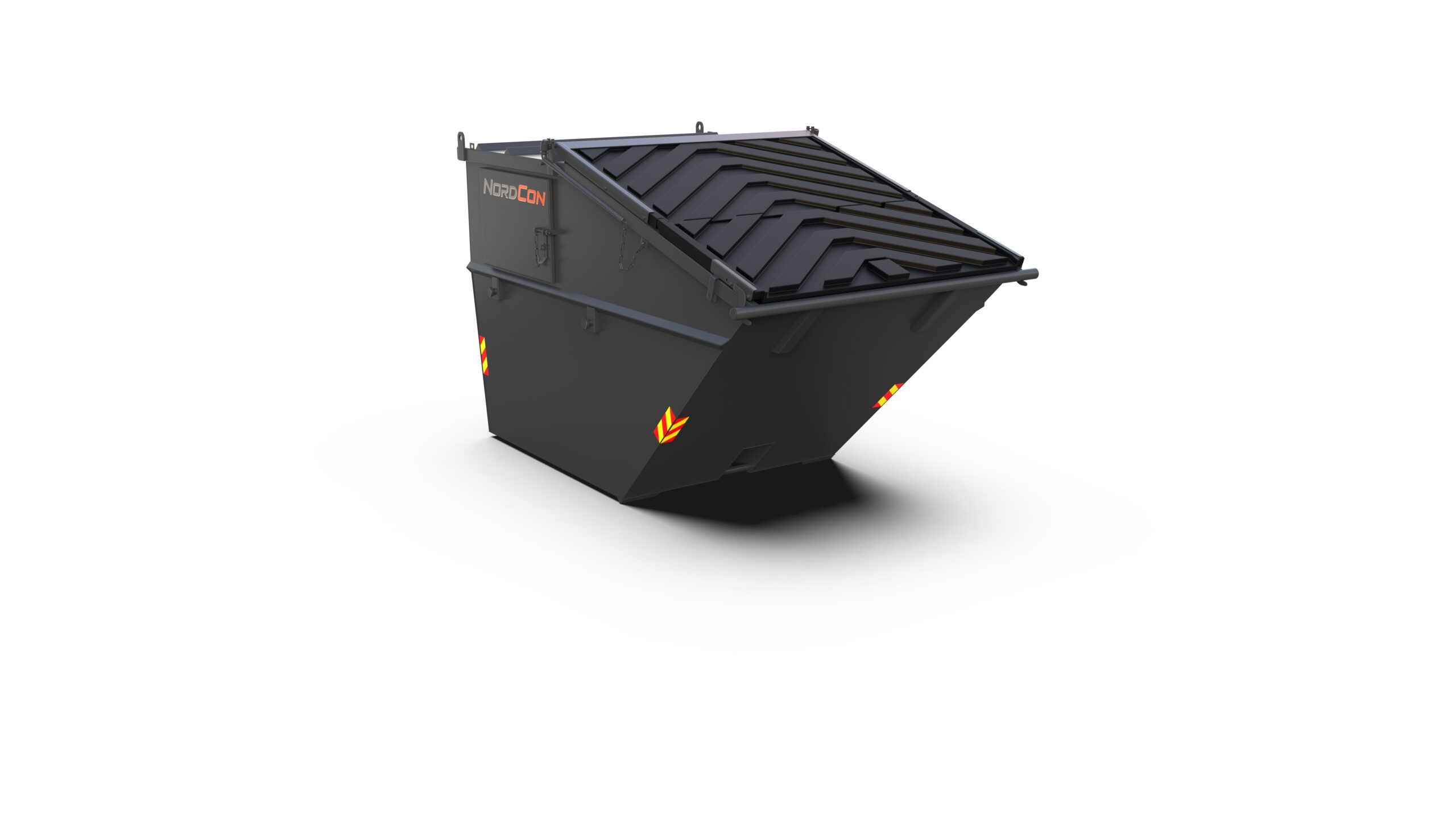 Nordcon CCLVS8P Lukket kombicontainer. Stabbel bar Plastlokk