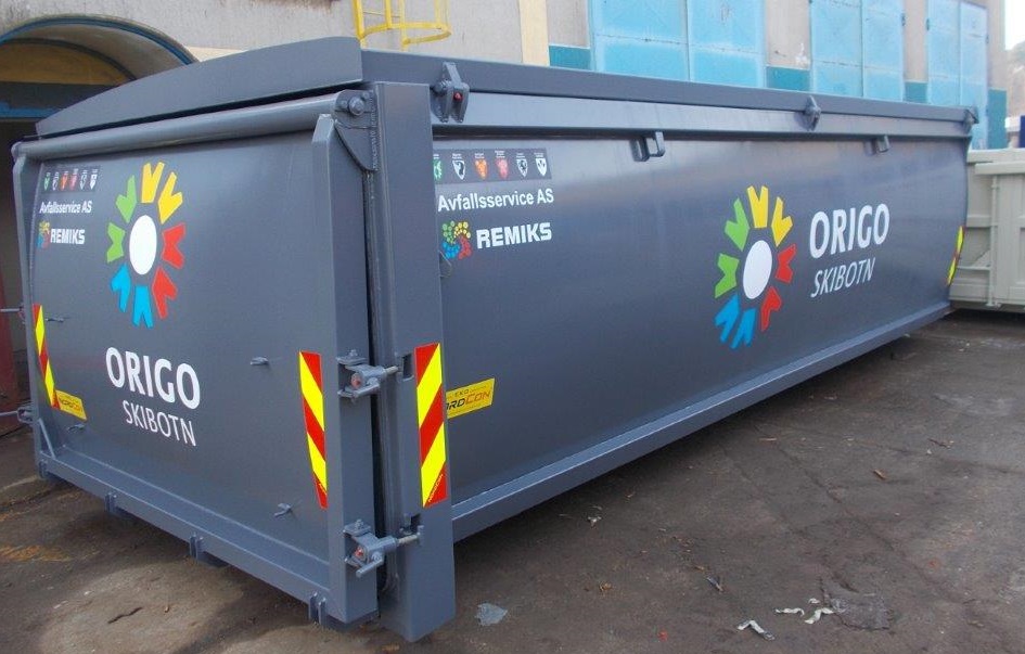 Bildet viser en container