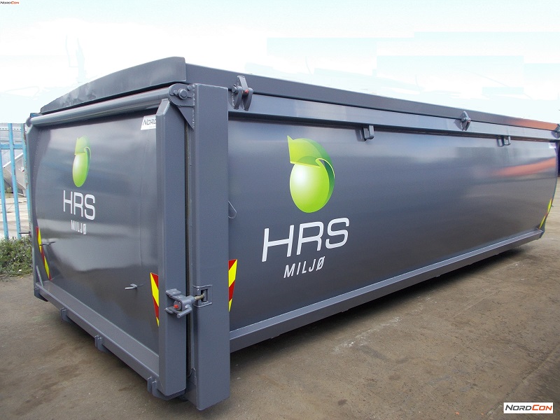 Bildet viser en miljøcontainer