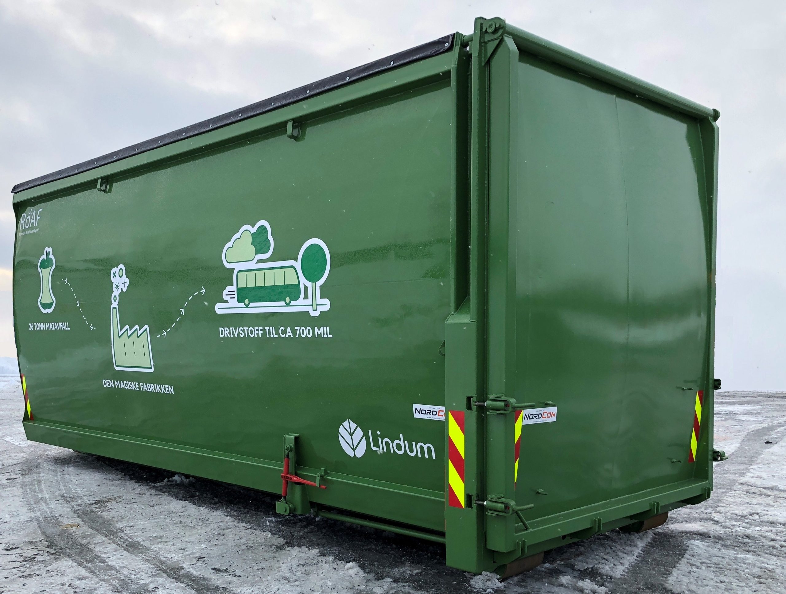 Bildet viser en BIO container