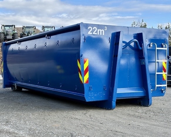 Krokcontainer EKO1 22m3 Blå fra Nordcon_1